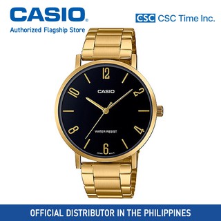 Casio (MTP-VT01G-1B2UDF) Gold Stainless Steel Strap Quartz Watch for Men (1)