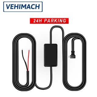 DashcamCar Dash Cam Hardwire Kit Micro USB Fuse 24h Parking Monitor Dashcam Wire 12/24V To 5V