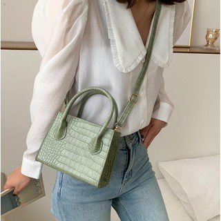 [wholesale]▽YZ Korean Fashion Shoulder Square croco Leather Ladies Women bag sling Yazi #2862 (8)