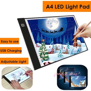 A4 LED Drawing Tablet Pad USB LED Adjustable Light Box Copy Board Electronic Art Graphic Painting Wr