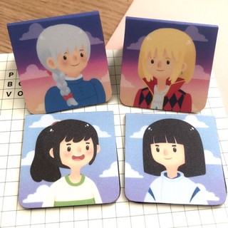 Studio Ghibli Magnetic Bookmark | Spirited Away & Howl’s Moving Castle - Doodles by Annela