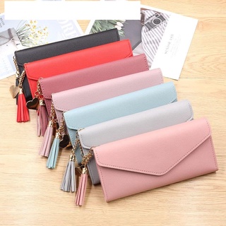 Fashion lady wallet simple zipper wallet long hand wallet soft PU leather wallet
