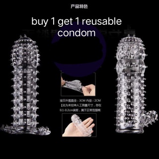 reusable condom buy 1 get 1 with free lubricant