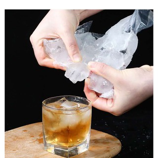 10pcs Plastic Disposable Ice-Making Bags Ice Cube Tray Mold Buy 5 packs and get 1 free funnel