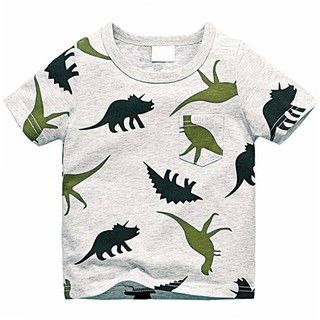 Boys Cotton Novelty Design Shark Printed Pattern T Shirt