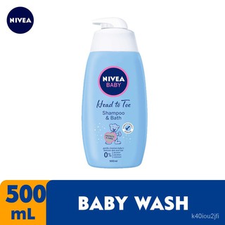 (Spot Goods）NIVEA Baby Head-To-Toe Wash 500ml