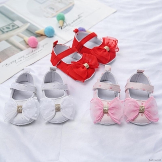 BBWORLD Princess Shoes Baby Girl Cute Mesh Bow Casual Shoes Soft Bottom Toddler Shoes