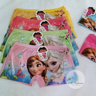 1 DOZEN GIRL KIDS BOYLEG PANTY ANY CHARACTER DESIGN, FIT 4 TO 6 YEAR OLD, 7 TO 9 YEAR OLD RANDOM ...