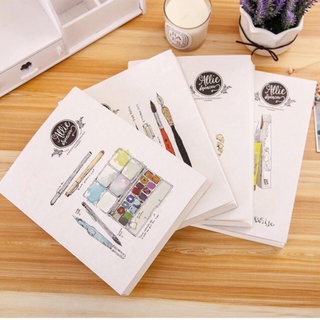 【Hot Stock】A5/B5 Allie Spencer Korean Styled Sketchbook School Supplies