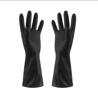 【Ready Stock】✱◊BLACK THICK Household Gloves/ Laundry Gloves/ Rubber Gloves