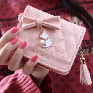 Fashion Ribbon Ladies MINI Fold Wallet