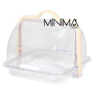 Transparent food grade plastic bread box storage bread bin for kitchen (9)