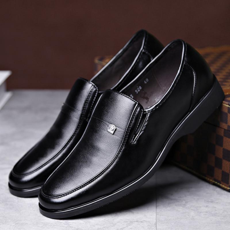 Baoly Wedding Formal Shoes Men Loafers Slip On Business Oxford Leather Shoes (2)