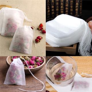 50Pcs Teabags 5.5 X 7cm Empty Scented Tea Bags String Heal Seal Herb Filter Papers