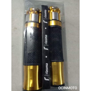Handle Grip Alloy Rubber GOLD Color Rizoma Style