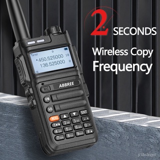 ABBREE AR-F5 Automatic Wireless Copy Frequency Walkie Talkie 136-520MHz Full Band 10W 5800mAh Freque