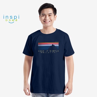 INSPI Tees Keep It Simple Graphic Tshirt in Navy Blue