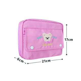 Bear storage box cute multi purpose pouches children’s large size pencil case (8)