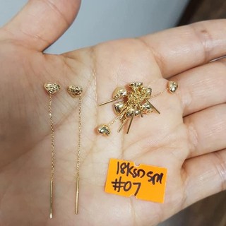 18k Saudi Gold Heart Tic tac Earrings #bestseller JZ COD Pawnable Jewelry SALE Gift Women Ladies