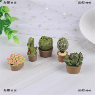 【COD】2PCS 1:12 Miniature Green Plants Decoration Dollhouse Furniture (5)