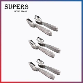SUPER8 3set Stainless Steel Spoon and Fork