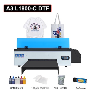 DTF Printer A3 T-Shirt Printing Machine For Impressora Epson L1800 DTF Heat Transfer PET Film Direct