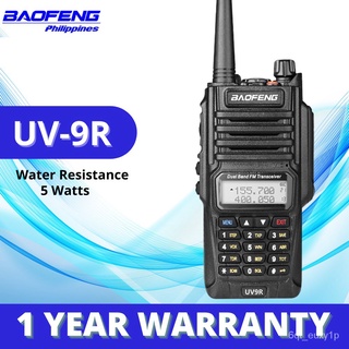 Baofeng UV9R UHF 400MHz-520MHz Water Resistance Walkie Talkie (Black) with 1 Year Warranty