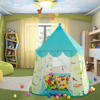 Kids Children Foldable Play Tent Cartoon Dinosaur Castle Play Tent Outdoor Indoor Play Tent for Kids (7)