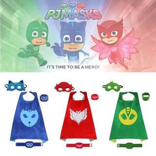 Child's Costumes Cape Masks Set Kids Party Cosplay