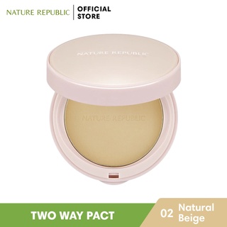 NATURE REPUBLIC NATURE ORIGIN COVER TWO WAY PACT SPF50+ PA+++ (02 NATURAL BEIGE)