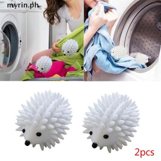 <new> 2Pcs Durable Laundry Ball Hedgehog Dryer Ball Reusable Dryer Anti-static Ball [myrin]