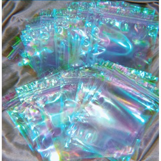 Pink Holographic Ziplock Pouch