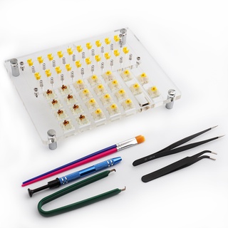 Switch Tester Lubing Station Lube Station 20 Key MX BOX Acrylic Switch Tester Kit (Switch Tester Kit)