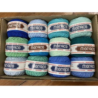 3 Ply Monaco Crochet Thread (Part 2 Shades of Blue, Black and Gray)