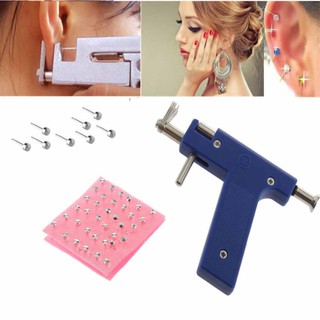 Professional Ear Nose Navel Body Piercing 72pcs Studs