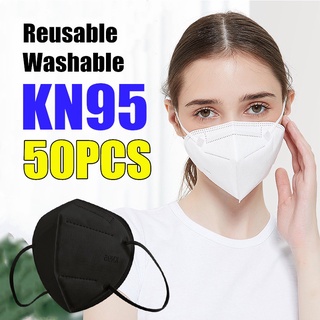 50pcs KN95 Mask 50 Pcs Original 5ply Washable Reusable KN95 Facemask 50 pcs Cheap 5D FDA Approved