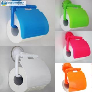 BM Storage Toilet Paper Holder Suction Cup Tissue Roll Stand Bathroom Rack Home Supplies