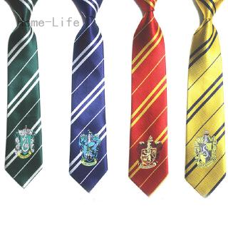 Charm Harry Potter Gryffindor Slytherin Hufflepuff Ravenclaw Necktie Silk Tie us