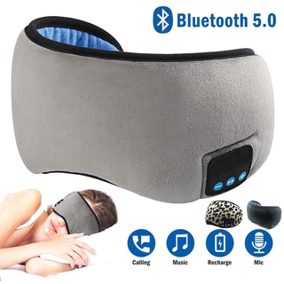 Sleep Headphone Bluetooth Sleep Mask Wireless Sleep Eye Mask Earphone Travel Eye Shades with Built-in Speakers Mic Handsfree d25