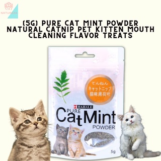 [5g] Pure Cat Mint Powder Natural Catnip Pet Kitten Mouth Cleaning Flavor Treats