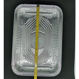 Aluminium Foil❏♤RE-315 ALUMINUM FOIL TRAY WITH LID RECTANGULAR CATERING TRAY 2300ML FOOD TRAY/FOOD P (6)