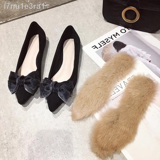 ☒✈▣Hong Kong single shoes women s autumn 2021 new pointed toe flat shallow mouth all-match leather l