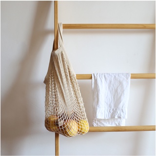 Portable Tote Cotton Reusable Fruit Shopping Net Bag Woven Mesh Bag House Supplies