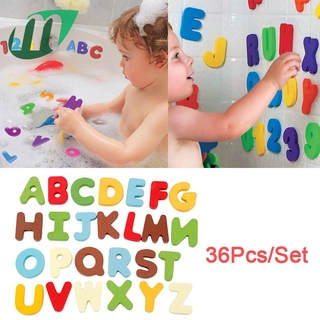 ⭐ 26 Letters 10 Numbers Foam Floating Bathroom Toys for Kids Baby Bath Floats ^CC