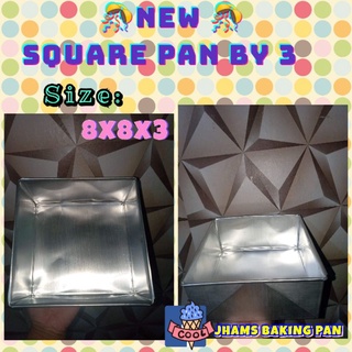SQUARE PAN/SQUARE CAKE 8X8X3