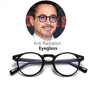 Iron Man Robert Downey Jr anti Radiation eyeglass Replaceable lens Unisex