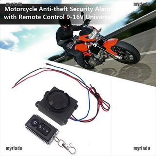 【MRU】Motorcycle Security Alarm System Anti-Theft Remote Control Engine Start 12V (1)