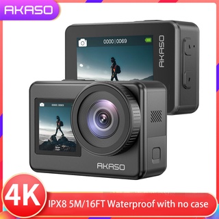 AKASO Brave 7【New】4K 30FPS 20MP WiFi Action Camera with Touch Screen IPX8 16FT Waterproof Camera EIS