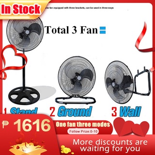 COD 18 Inch Electric Fan Industrial Stand Fan 2 in 1 Fan with (Only one electric fan)