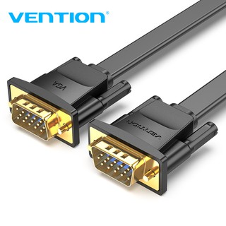 Vention VGA Cable Male to Male Computer Monitor Cord Slim Flat High Resolution 1080p Standard 15 Pin SVGA Wire